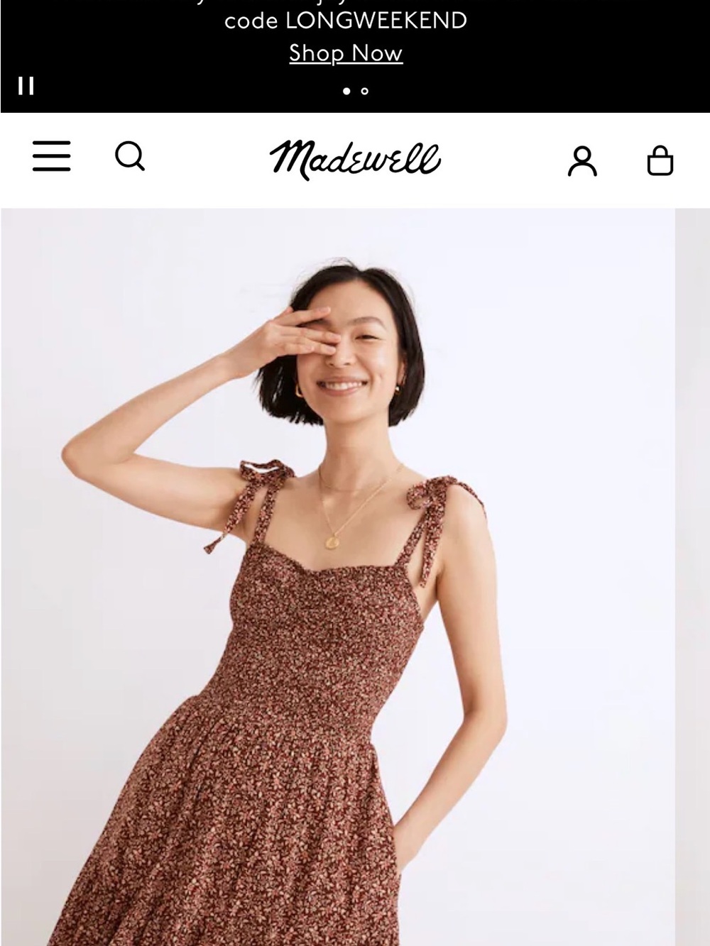 Madewell Lucie Floral Tie-Shoulder Sundress
